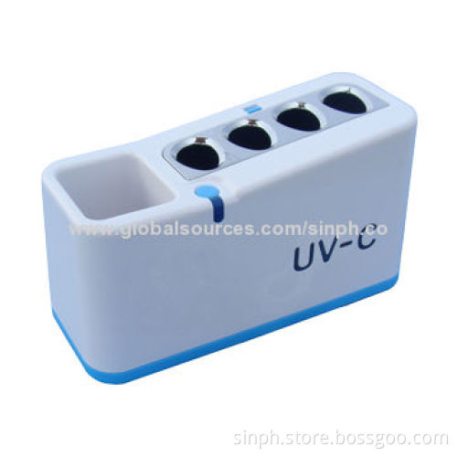 Home UV-C Toothbrush Sterilizing Case, Sterilizes 4 Toothbrushes and Toothpaste Together